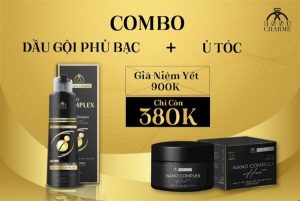 Combo dầu gội phủ bạc + ủ tóc Nano ComplexCombo dầu gội phủ bạc + ủ tóc Nano Complex