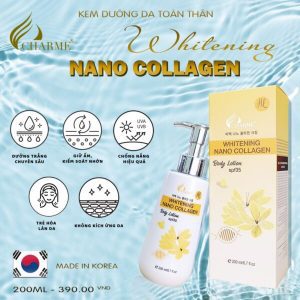 Kem Body Charme Whitening Nano Collagen dưỡng trắng da