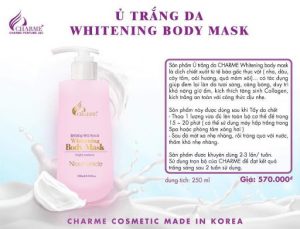 Kem Ủ Trắng Da Charme Whitening Body Mask 250ml