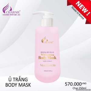 Sữa Tắm Charme Whitening Cleanser Ủ Trắng Body tự nhiên 250ml