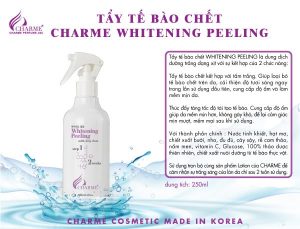 Tẩy Tế Bào Chết Charme Whitening Peeling tắm trắng 250ml