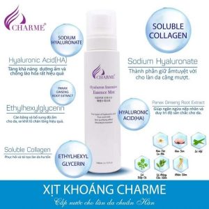 Xịt Khoáng Charme Hyaluaron Intensive Essence Mist dưỡng ẩm