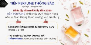 Tiến Perfume thông báo nghỉ Tết 2024