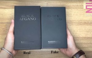 Hộp nước hoa Nasomatto Black Afgano real và fake