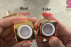 Khía nắp chai Roja Elixir hàng real - fake