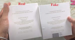 Mặt sau hộp nước hoa Roja Elixir Parfums nữ real - fake