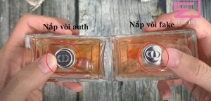 Nắp vòi xịt Miss Dior Absolutely Blooming real và fake