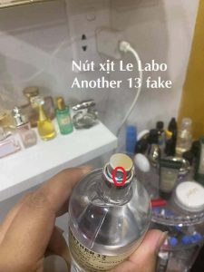 Nút xịt Le Labo Another 13 fake - ảnh thu thập facebook