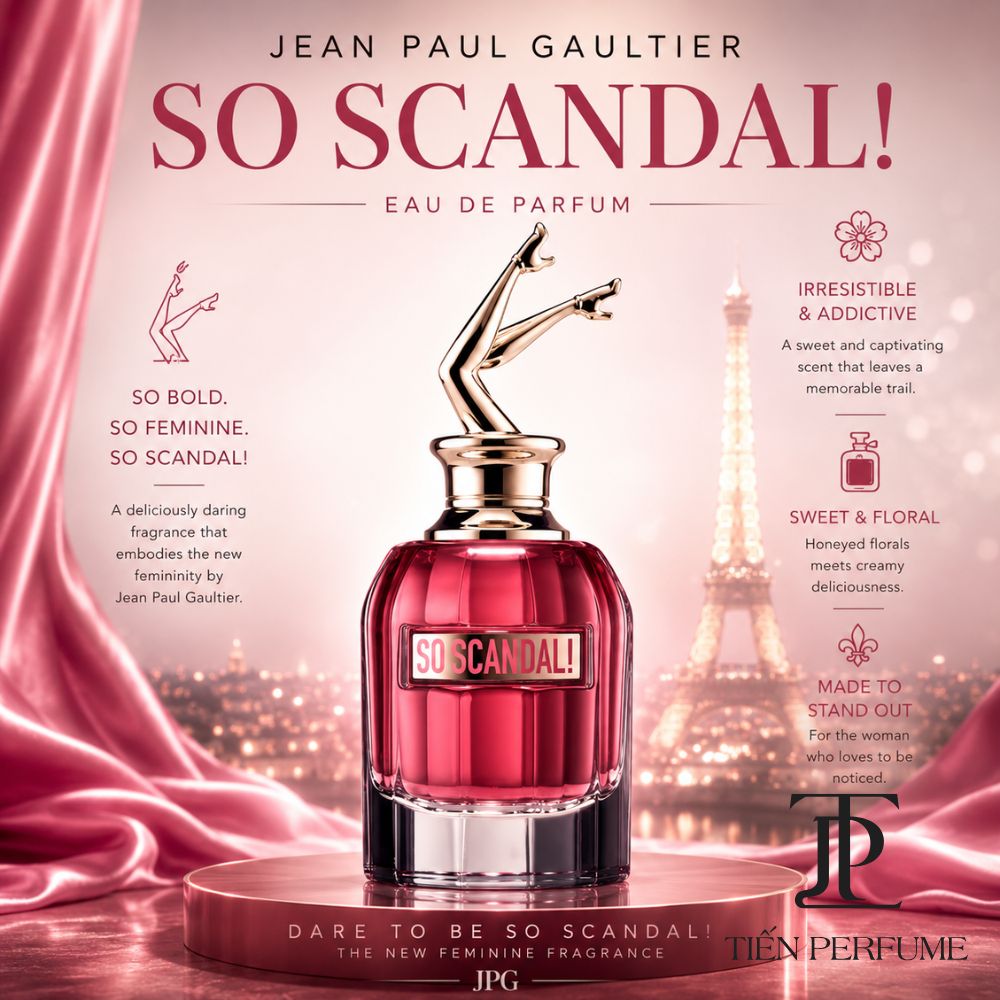 Jean Paul Gaultier So Scandal EDP 19 Authentic Perfume Jean Paul Gaultier So Scandal EDP 80ml (So Scandal bản mới) _ Tiến Perfume