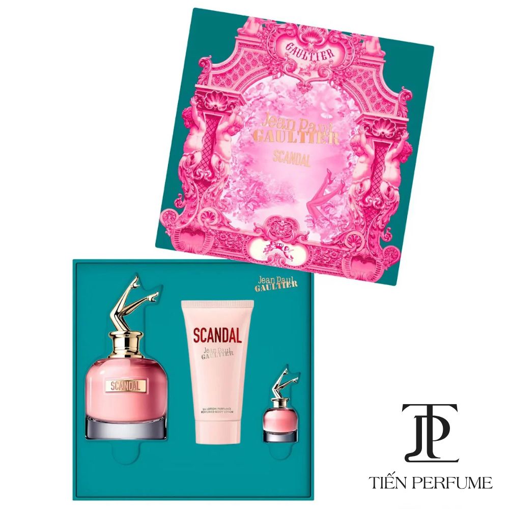 Jean Paul Gaultier Scandal EDP 33 Set JPG Scandal EDP 80ml & EDP 6ml & Dưỡng thể 75ml (Scandal nữ) _ Tiến Perfume