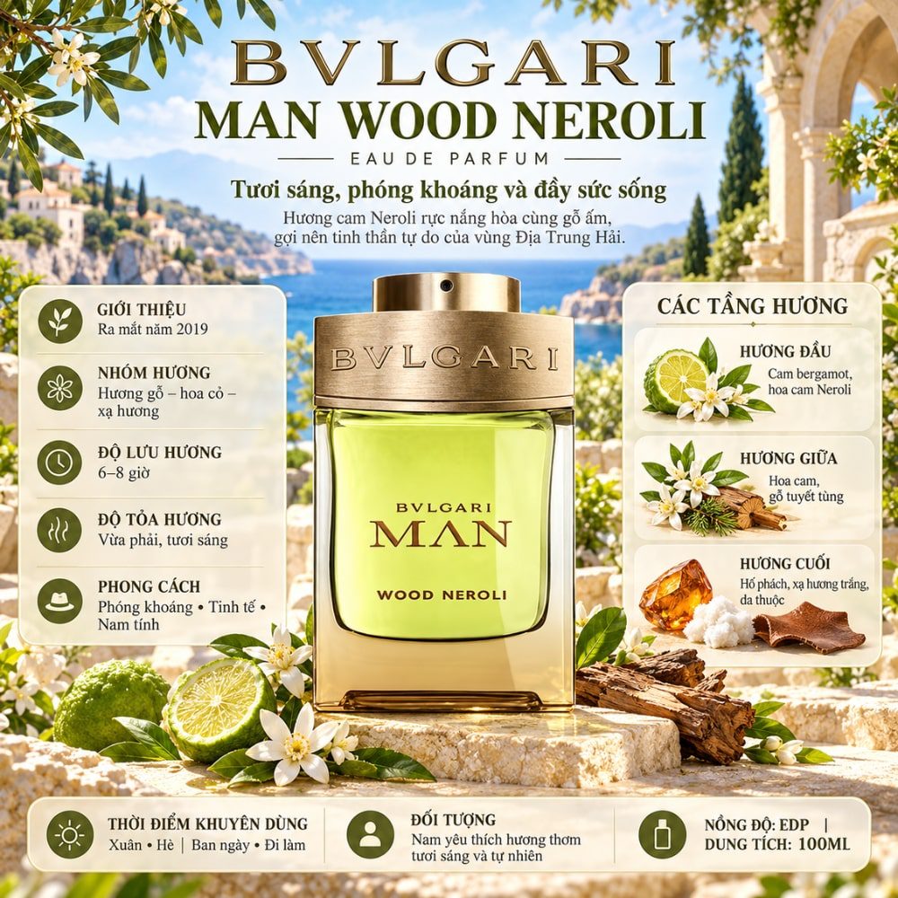Bvlgari Man Wood Neroli EDP 17 Thông tin Bvlgari Man Wood Neroli EDP _ Tiến Perfume