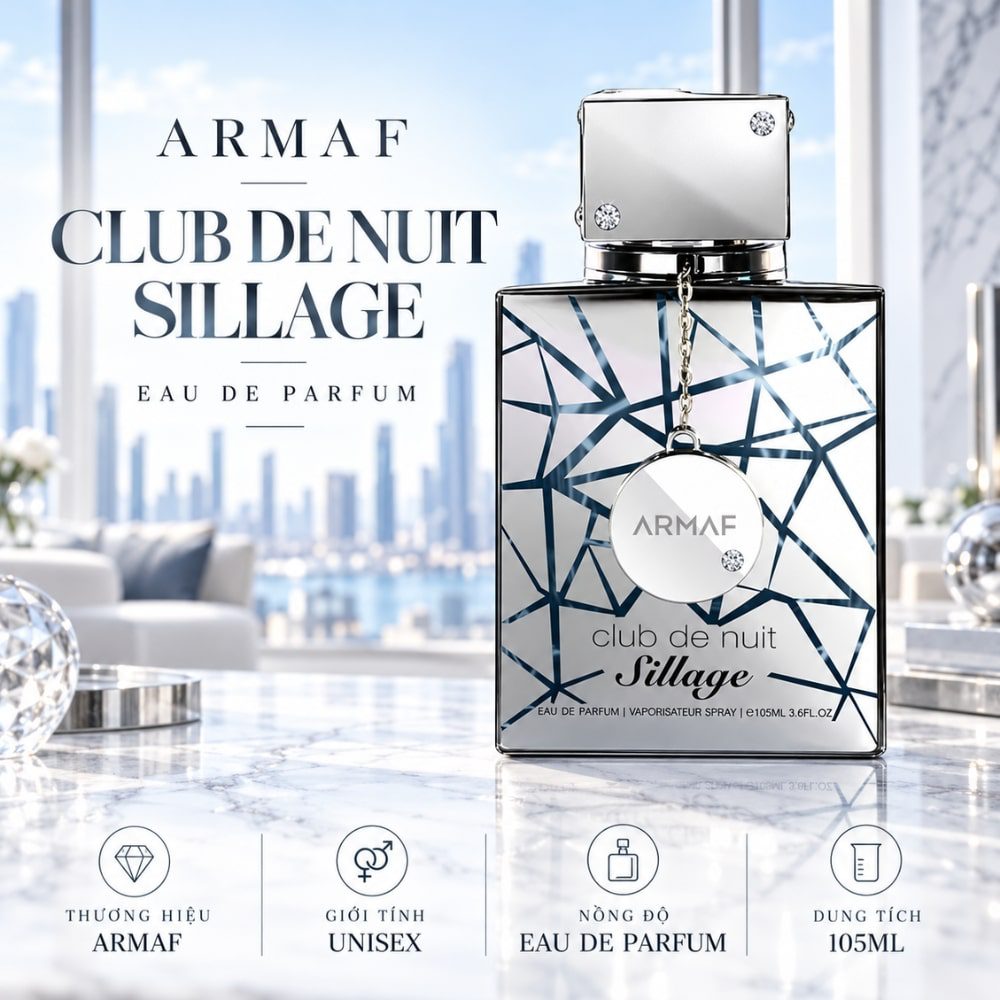 Club de nuit Sillage EDP 105ml 23 Authentic Perfume Armaf Club De Nuit Sillage _ Tiến Perfume