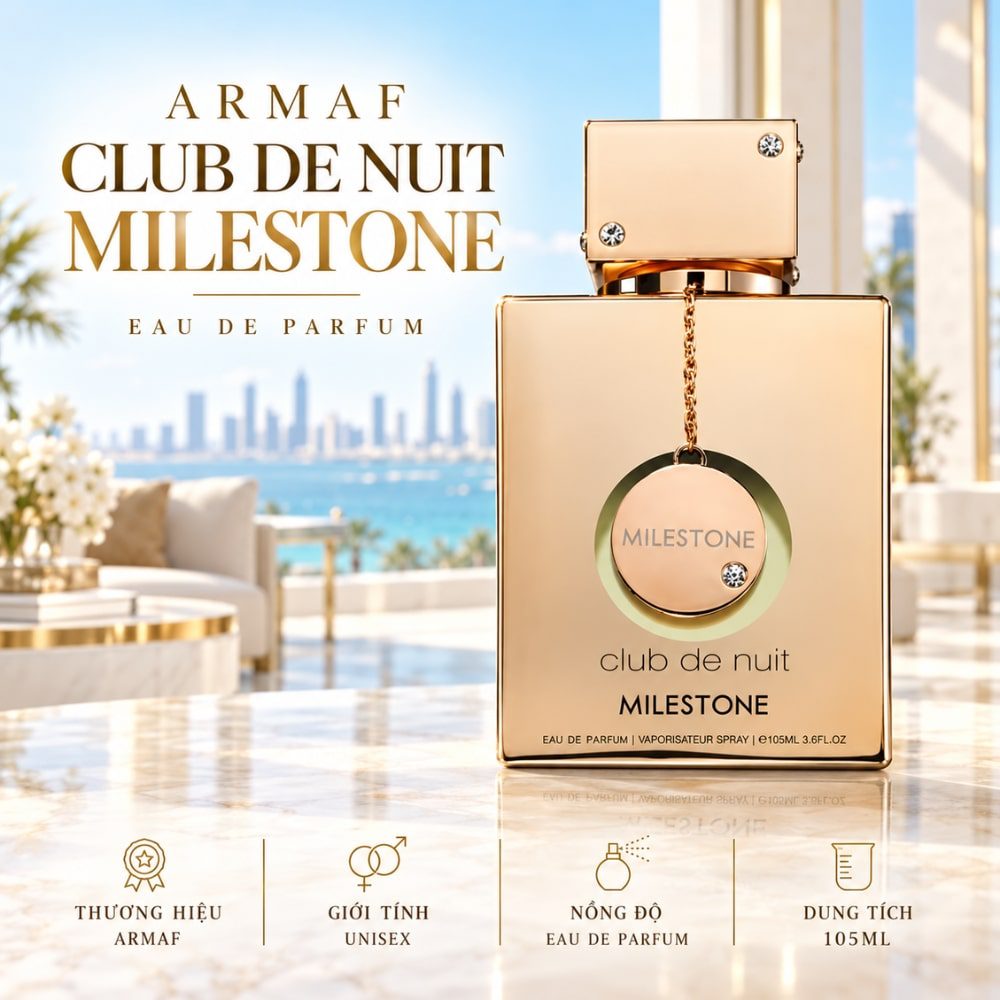 Club De Nuit Milestone EDP 105ml 23 Authentic Perfume Armaf Club De Nuit Milestone _ Tiến Perfume