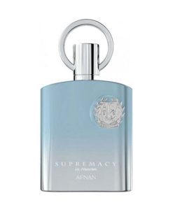 Nước hoa nam Afnan Supremacy in Heaven EDP là dòng nước hoa hòa quyện các mùi hương gỗ ấm áp, hương cam bergamot mát lạnh, hương dứa thanh mát và hương xạ hương, mùi rất ngon, bổ dưỡng và giá cả hợp lý đến từ nhà nước hoa afnan.