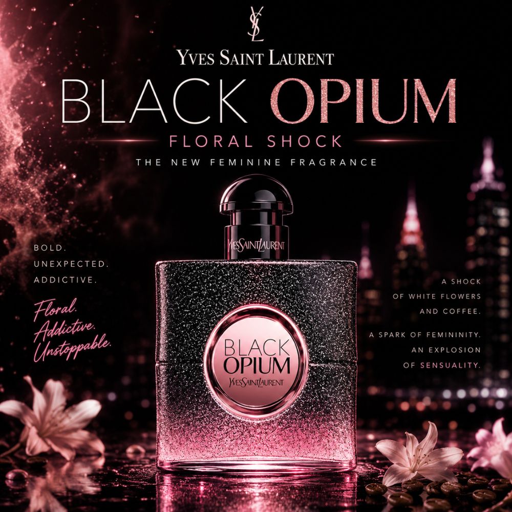 Yves Saint Laurent Black Opium Floral Shock EDP 21 Authentic Perfume Black Opium Floral Shock Yves Saint Laurent _ Tiến Perfume