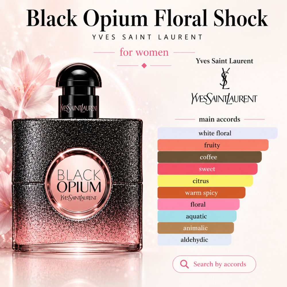 Yves Saint Laurent Black Opium Floral Shock EDP 22 Mùi hương Nước hoa Black Opium Floral Shock Yves Saint Laurent _ Tiến Perfume