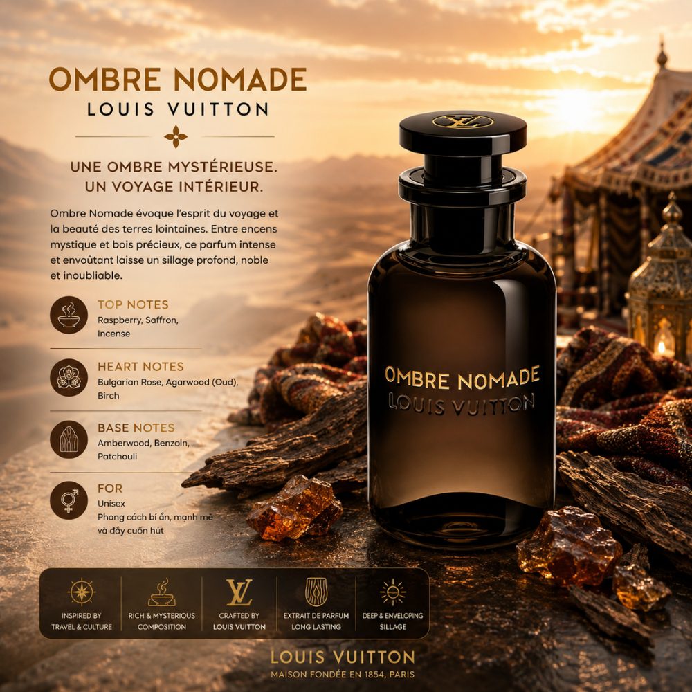 Louis Vuitton Ombre Nomade EDP 23 Authentic Perfume Louis Vuitton Ombre Nomade _ Tiến Perfume