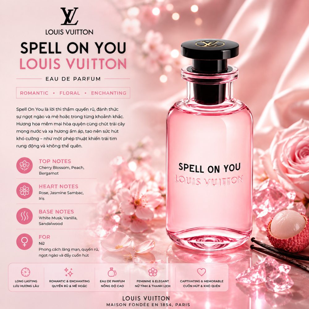 Louis Vuitton Spell On You EDP 100ml 23 Authentic Perfume Louis Vuitton Spell On You _ Tiến Perfume