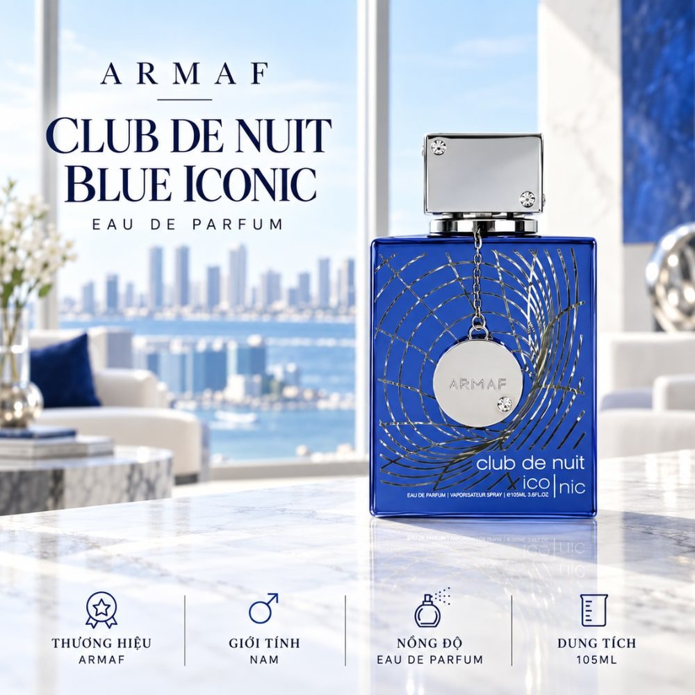 Club de Nuit Blue Iconic EDP 105ml 23 Authentic Perfume Armaf Club de Nuit Blue Iconic EDP _ Tiến Perfume