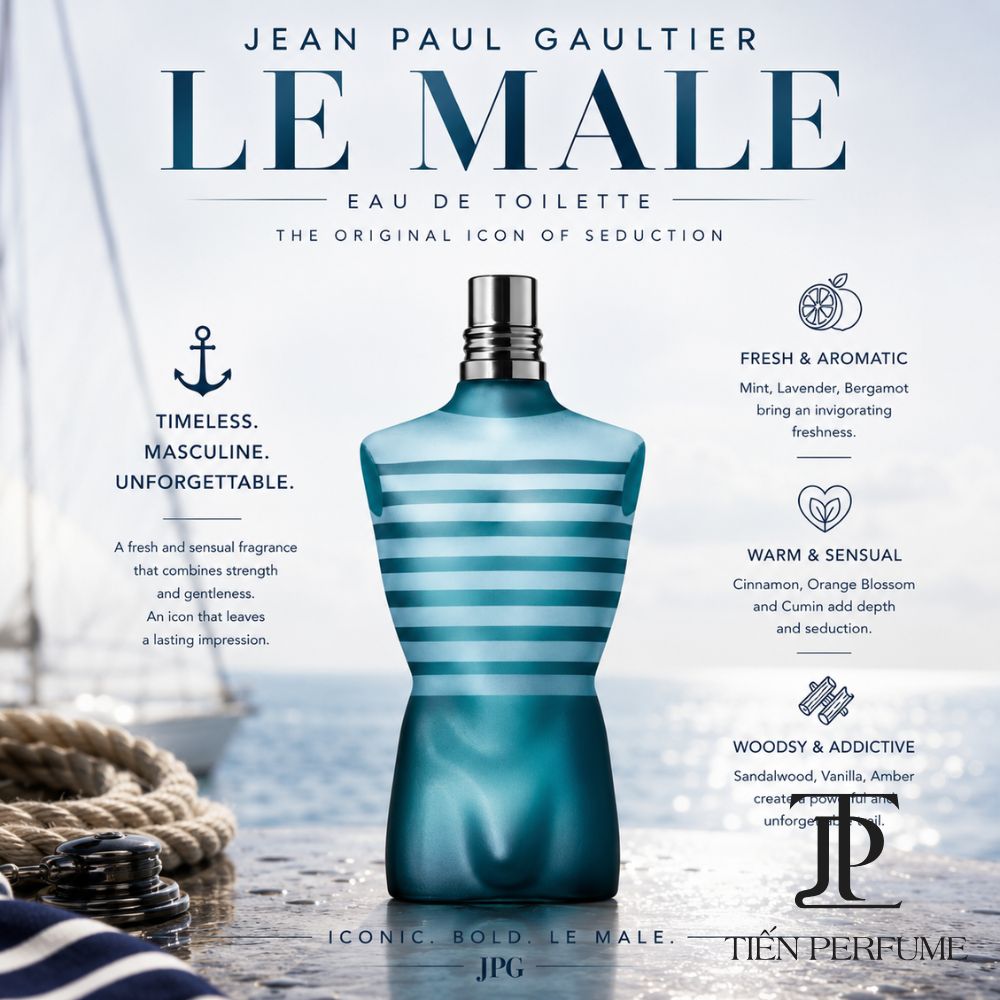 Jean Paul Gaultier Le Male EDT 22 Jean Paul Gaultier Le Male EDT 125ml_ Tiến Perfume