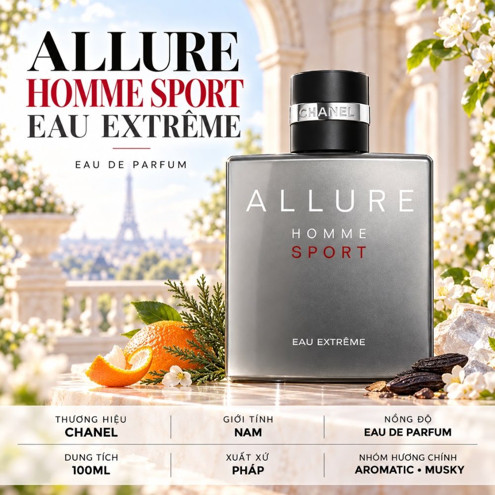 Chanel Allure Homme Sport Eau Extreme 30 Authentic Perfume Chanel Allure Homme Sport Eau Extreme _ Tiến Perfume