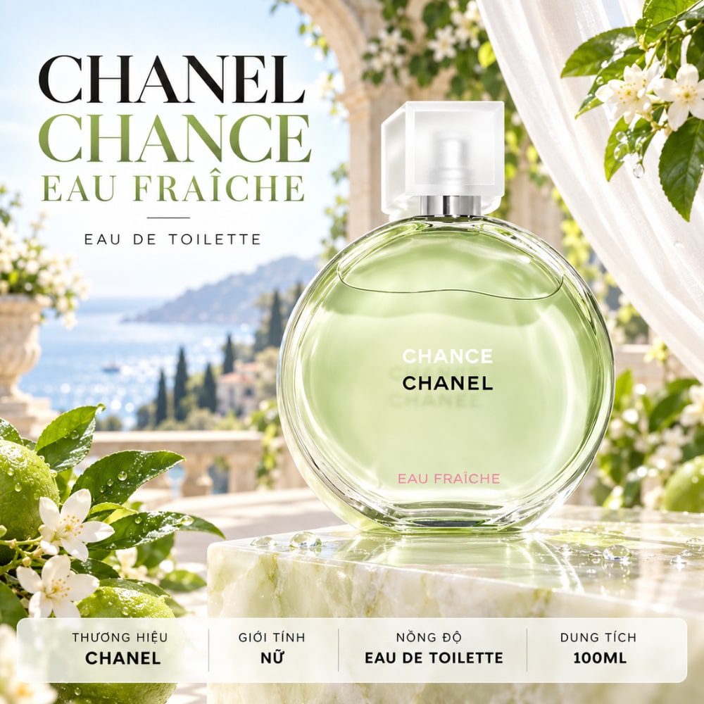 Chanel Chance Eau Fraiche EDT 27 Authentic Perfume Chanel Chance Eau Fraiche EDT _ Tiến Perfume