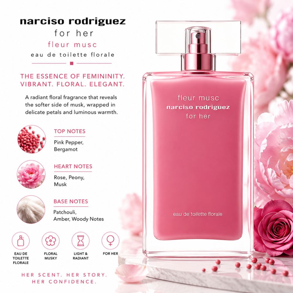 Narciso Rodriguez Fleur Musc For Her EDT 100ml 28 Authentic Perfume Narciso Fleur Musc EDT _ Tiến Perfume