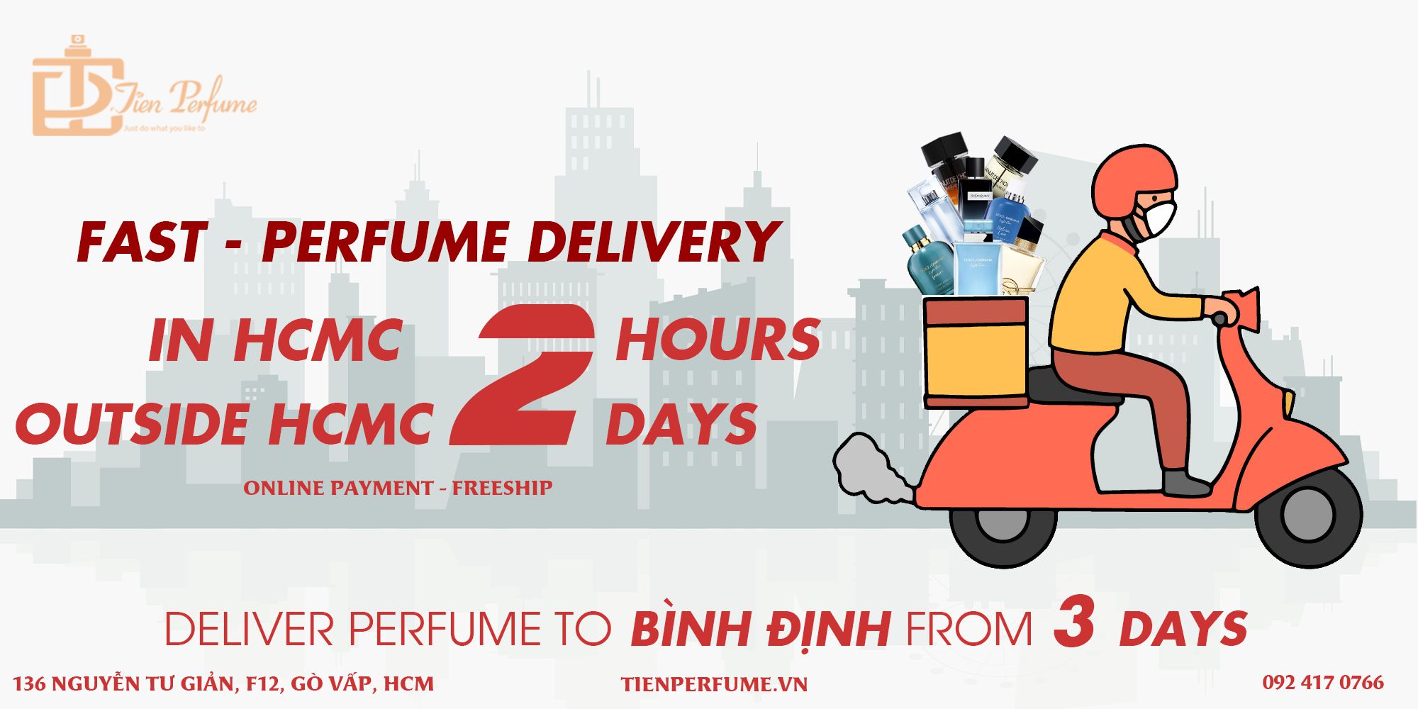 Deliver Perfume to bình định in 3 days Tiến Perfume authentic store