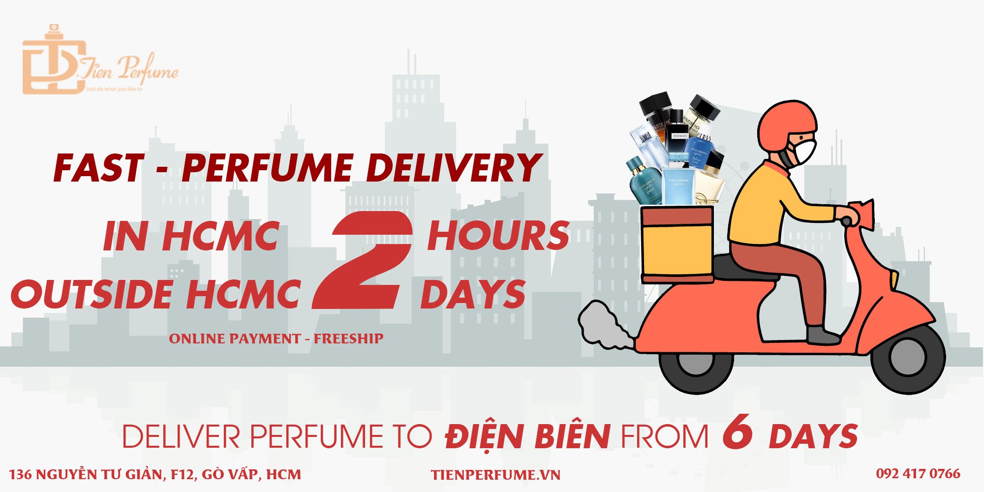 Deliver Perfume to điện biên in 6 days Tiến Perfume authentic store