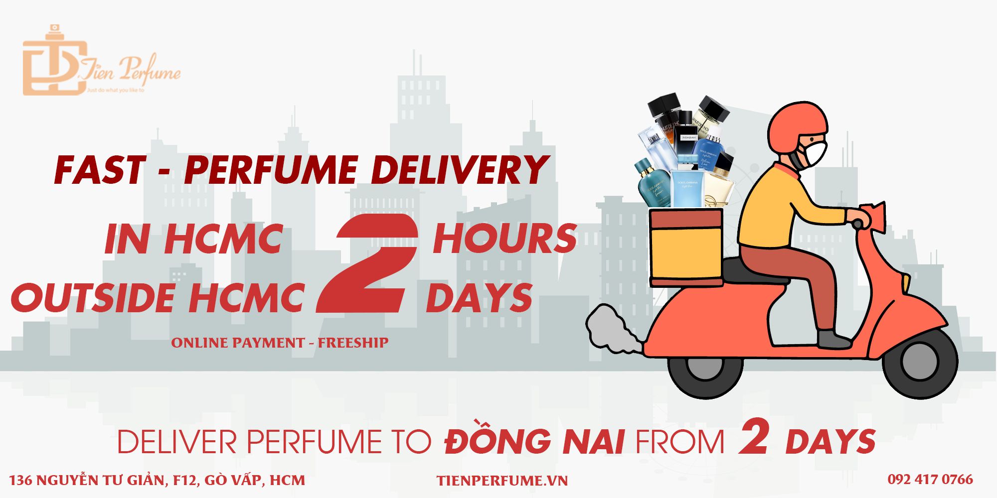 Deliver Perfume to đồng nai in 2 days Tiến Perfume authentic store