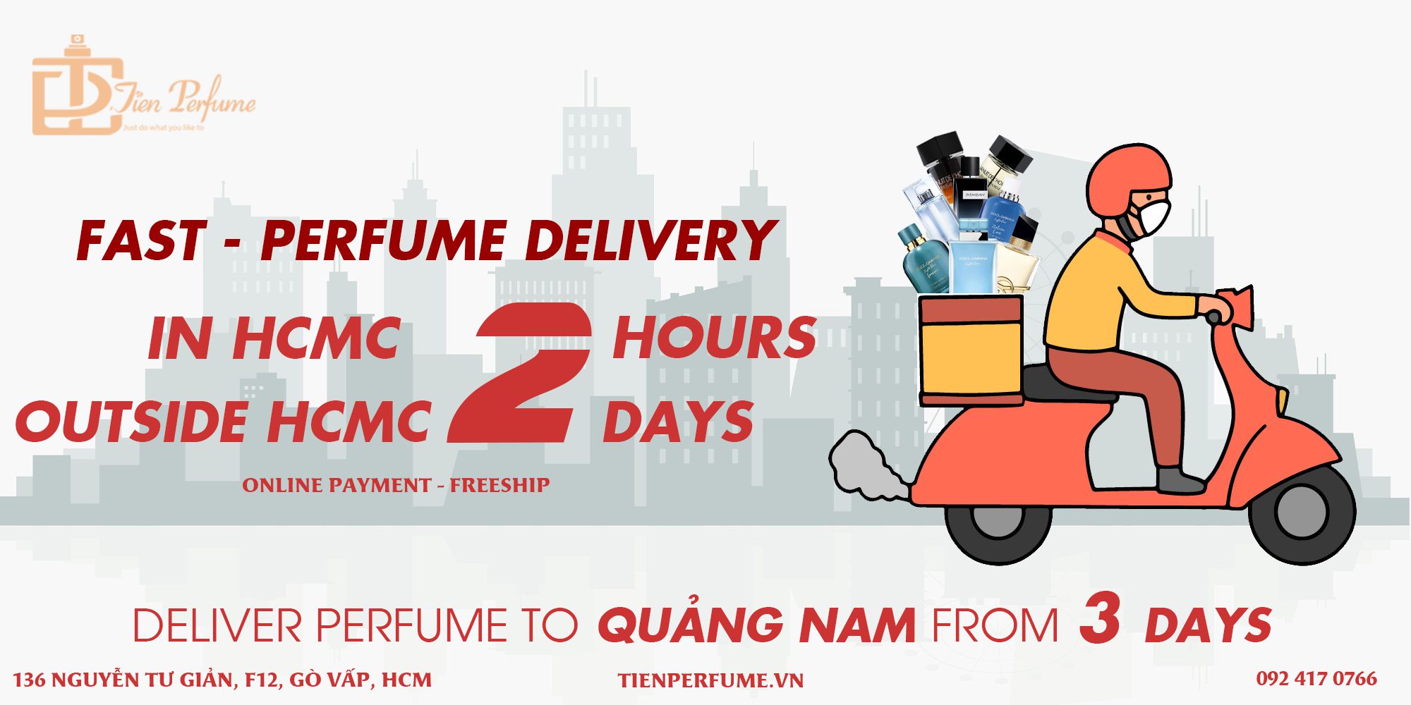 Deliver Perfume to quảng nam in 3 days Tiến Perfume authentic store