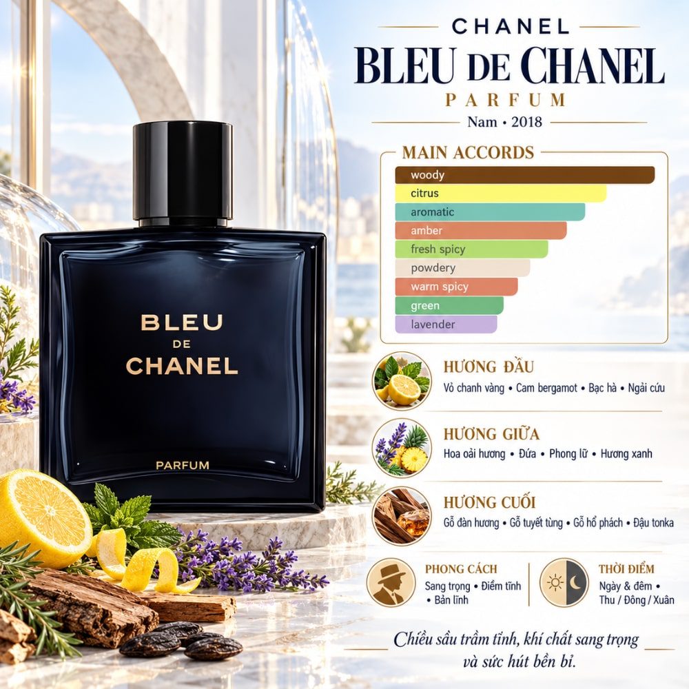 Bleu De Chanel Parfum 30 Mùi hương Nước hoa Chanel Bleu De Chanel Parfum _ Tiến Perfume