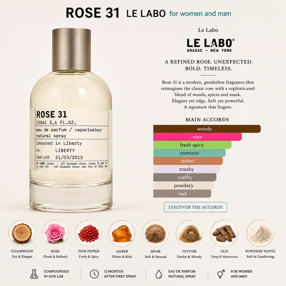 Le Labo Rose 31 EDP 100ml 27 Mùi hương Nước hoa Le Labo Rose 31 _ Tiến Perfume
