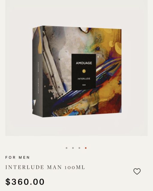 Nước hoa nam Amouage Interlude Man EDP 100ml 2023 sang trọng