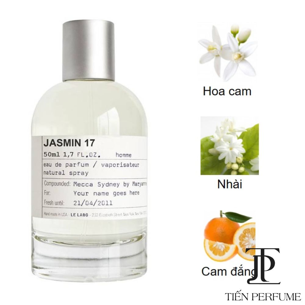Le Labo Jasmine 17 EDP 100ml 8 Review Le Labo Jasmin 17 Eau de Parfum _ Tiến Perfume