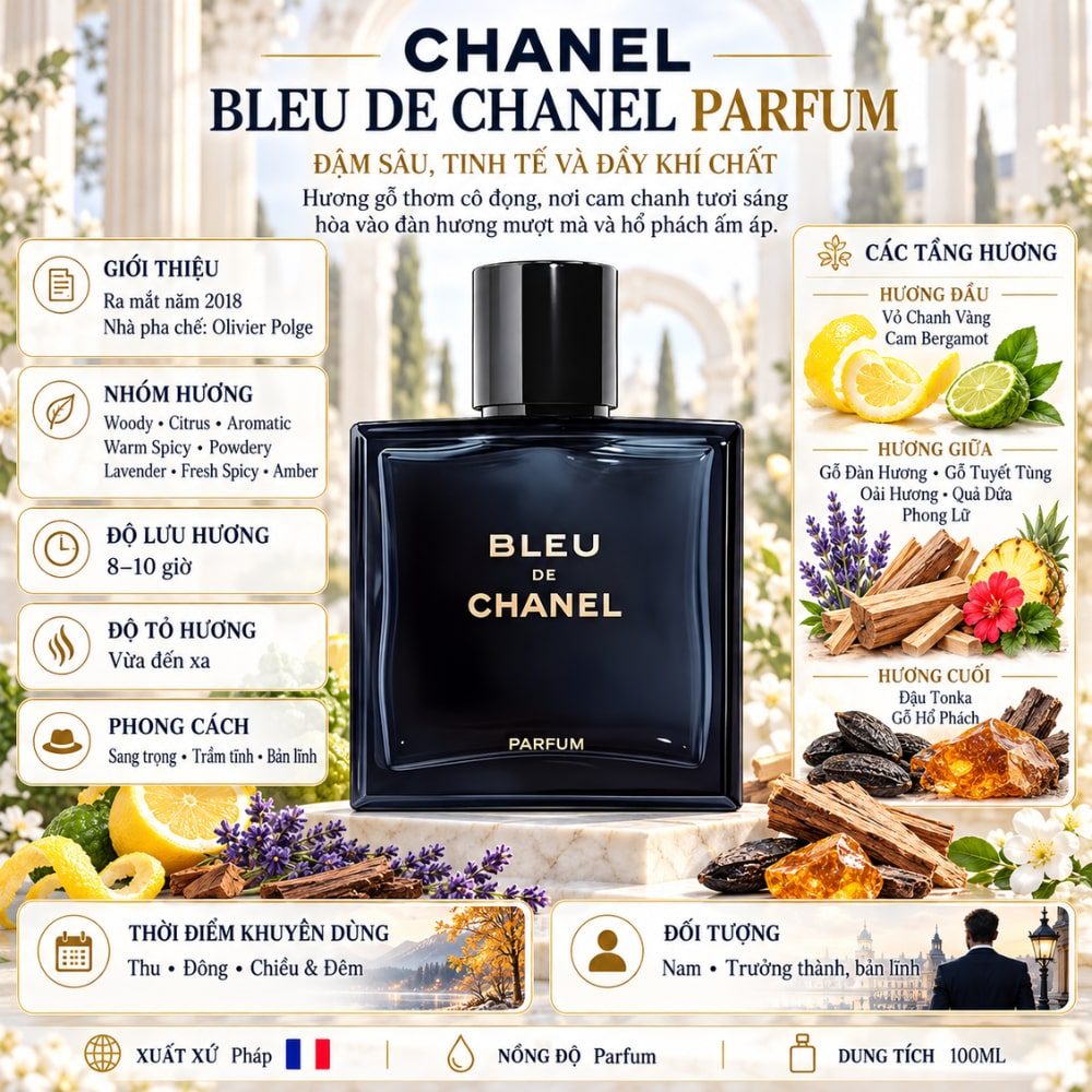 Bleu De Chanel Parfum 21 Thông tin Chanel Bleu De Chanel Parfum _ Tiến Perfume
