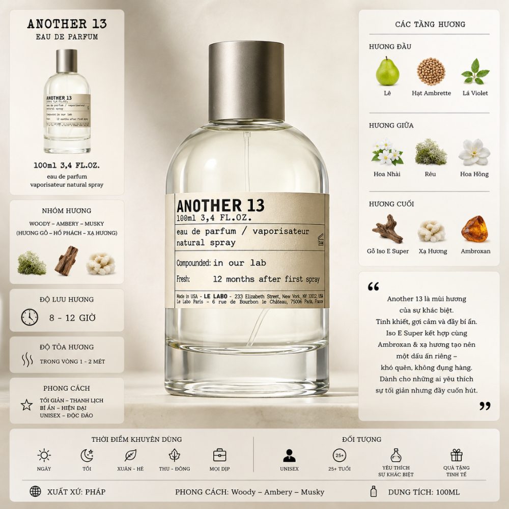 Le Labo Bergamote 22 EDP 100ml 43 Thông tin Le Labo Another 13 _ Tiến Perfume