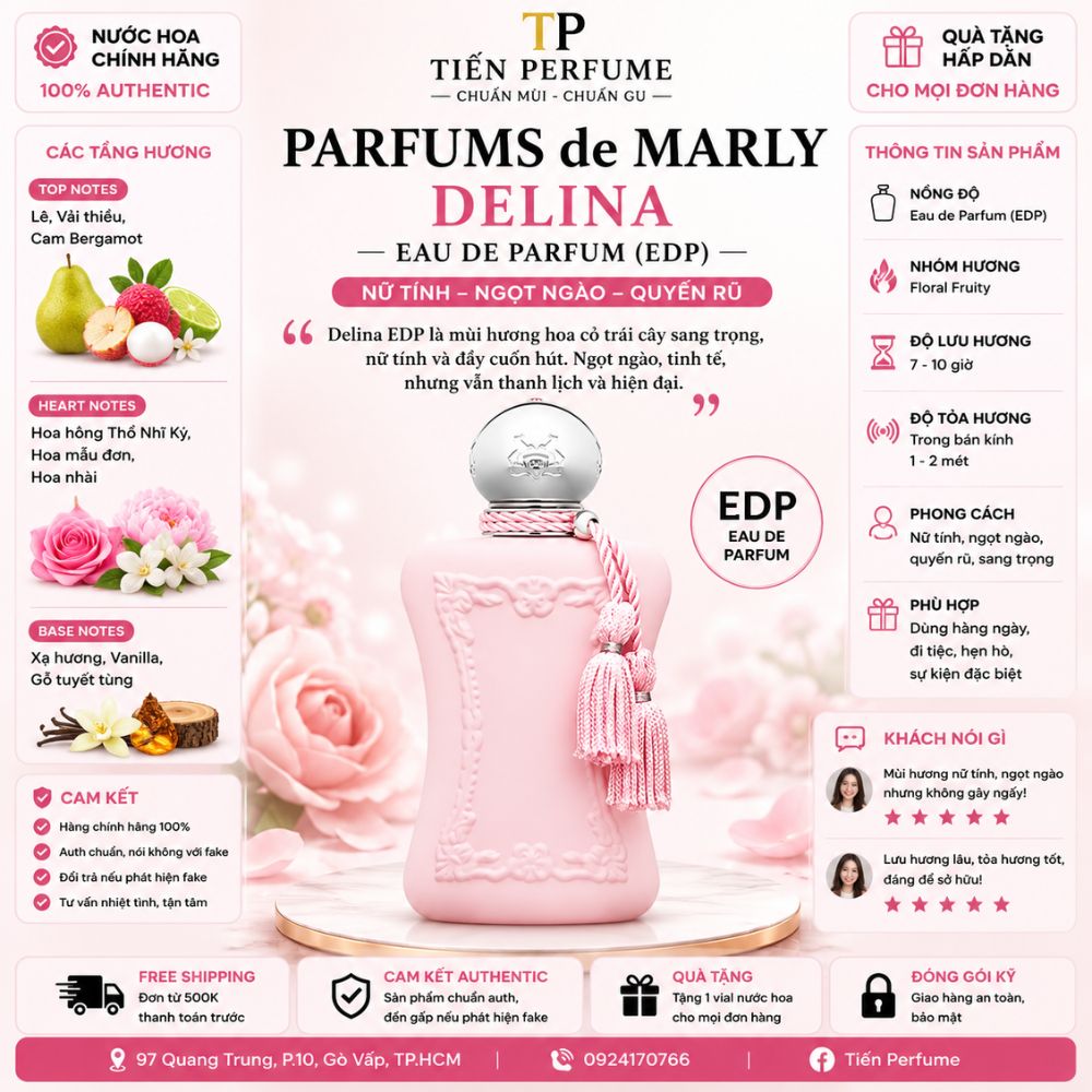 Thông tin Nước hoa Parfums De Marly Delina EDP 75ml Thông tin Nước hoa Parfums De Marly Delina EDP 75ml
