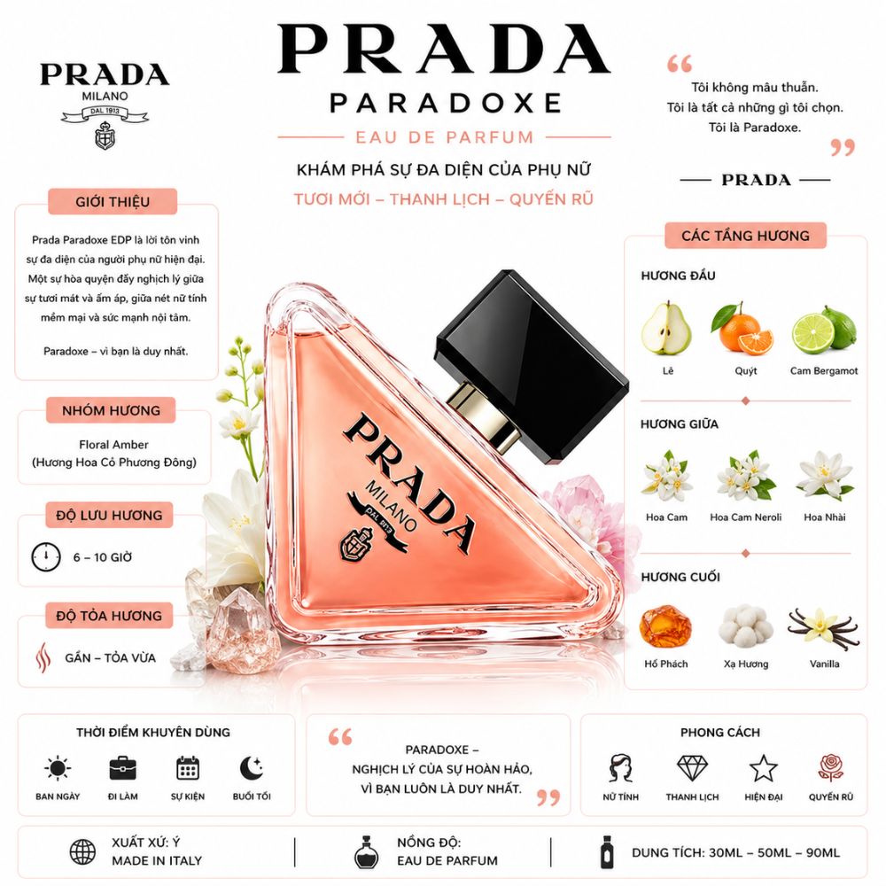 Prada Paradoxe EDP 21 Thông tin Prada Paradoxe EDP _ Tiến Perfume