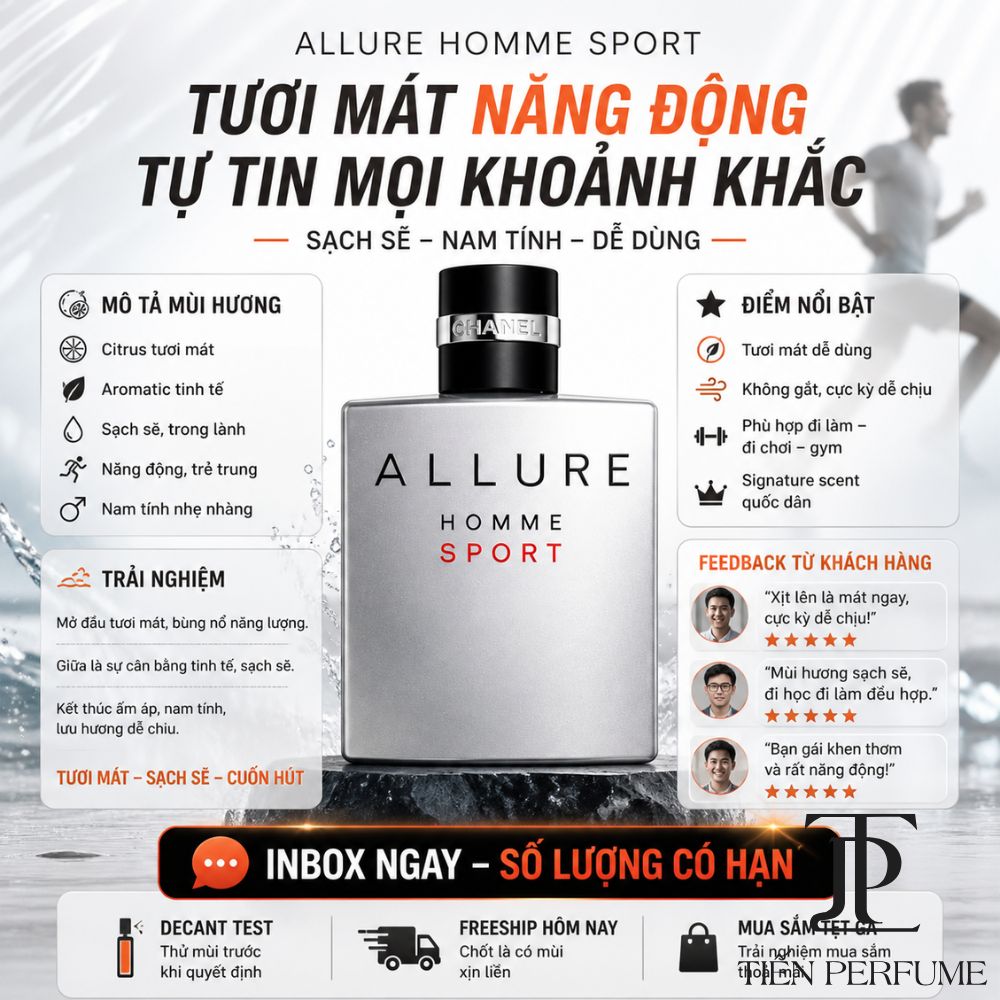 Chanel Allure Homme Sport EDT 17 Vì sao nên mua Chanel Allure Homme Sport EDT 100ml _ Tiến Perfume