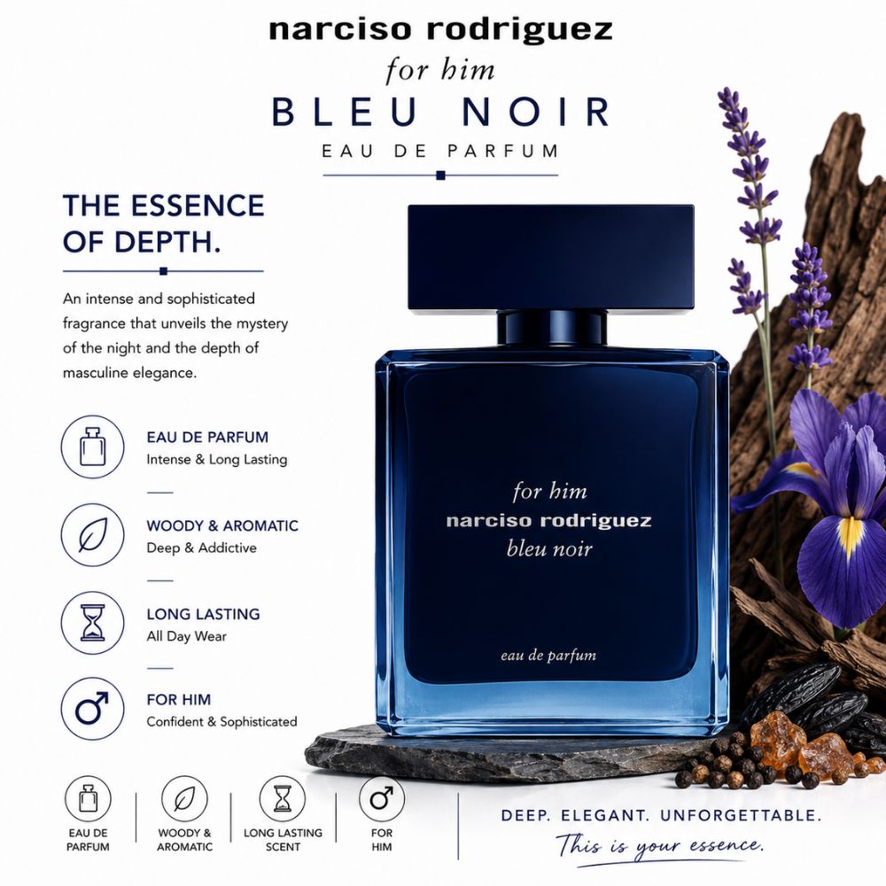Narciso Rodriguez Bleu Noir For Him EDP 23 Authentic Perfume Narciso For Him Bleu Noir EDP _ Tiến Perfume