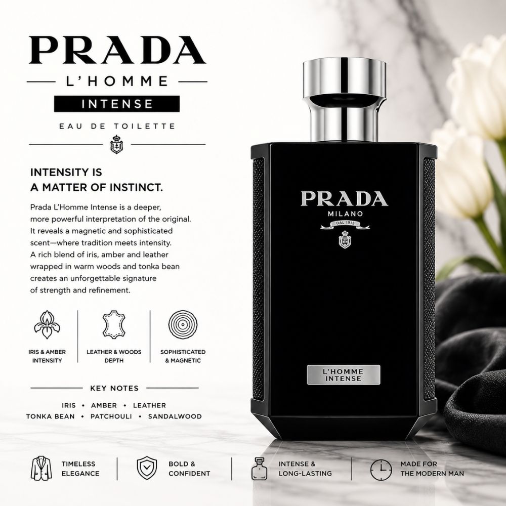 Prada L'Homme EDP Intense 24 Authentic Perfume Prada L'Homme Intense EDP _ Tiến Perfume
