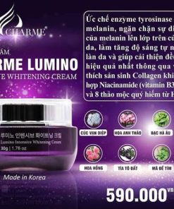 Công dụng của Kem nám Charme Lumino Intensive Whitening