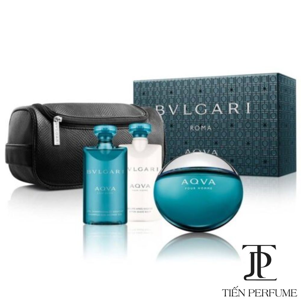 Gift Set Bvlgari Aqva Pour Homme 4pcs Tiến Perfume