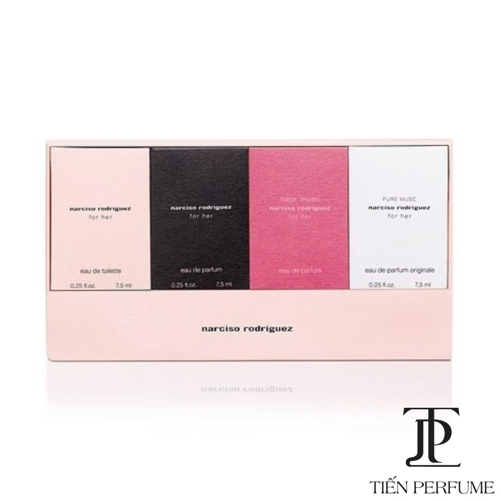 Gift Set Narciso Rodriguez For Her Collection 4pcs 5 Gift Set Narciso For Her 4 chai mini 5ml _ Tiến Perfume