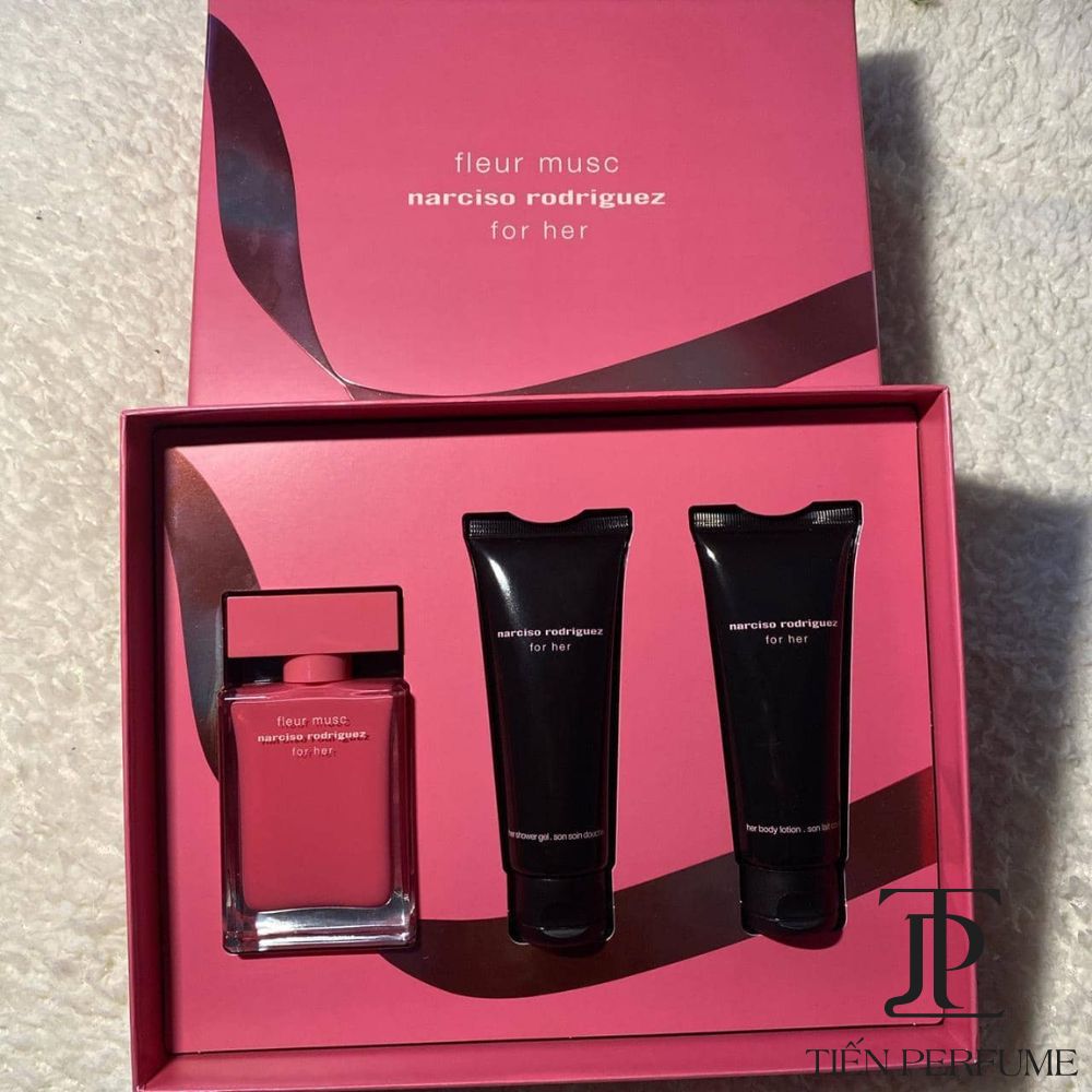 Giftset Narciso Rodriguez Fleur Musc For Her 3Pcs 1 Giftset Narciso Rodriguez Fleur Musc For Her 3Pcs Tiến Perfume
