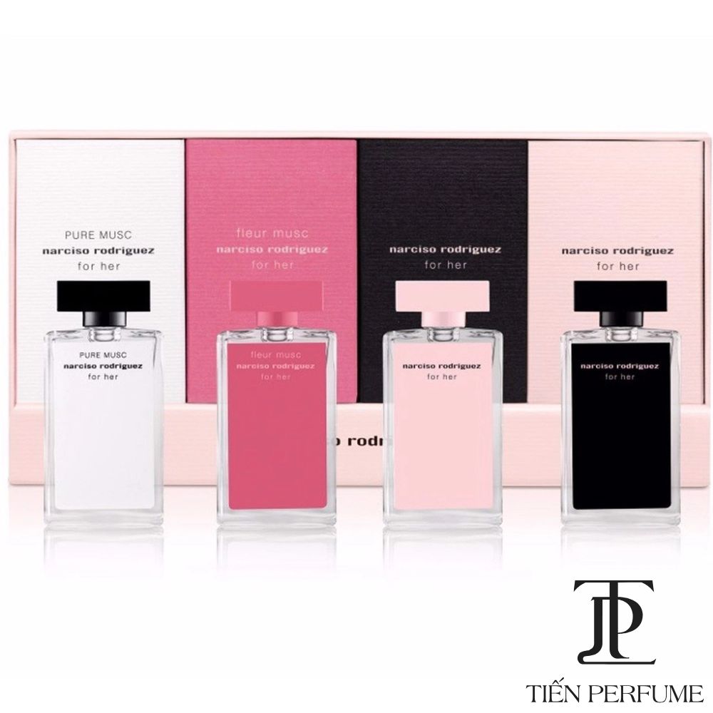 Hộp nước hoa Giftset Narciso mini 4 chai 5ml _ Tiến Perfume