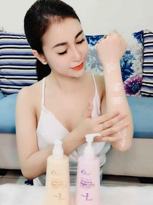 Kem Thoa Trắng Da Body Đêm Charme Whitening Night Lotion