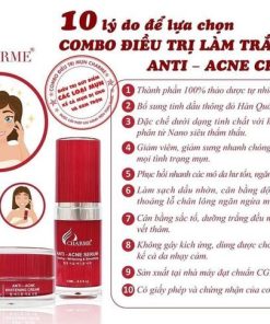 10 lý do chọn combo trị mụn trắng da anti acne Charme