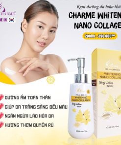 Kem thoa Body Charme Whitening Nano Collagen cho nữ 200ml